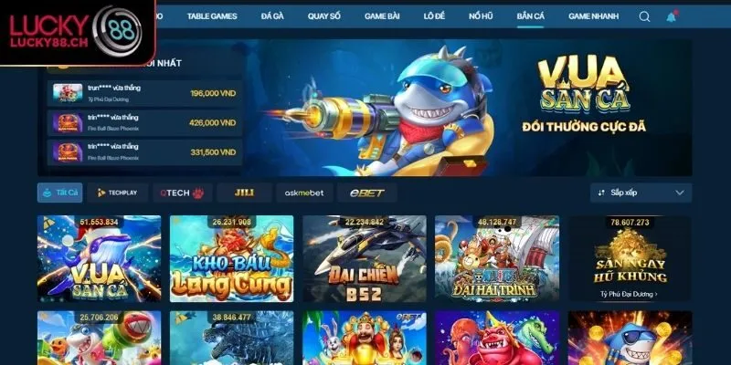 Khám phá vùng biển tại bắn cá Lucky88