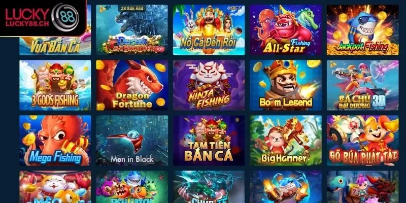 Thế giới game bắn cá đa dạng tại Lucky88 
