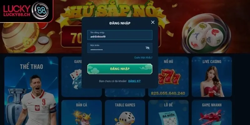 Hướng dẫn chi tiết các bước Đăng nhập Lucky88 cho tân thủ
