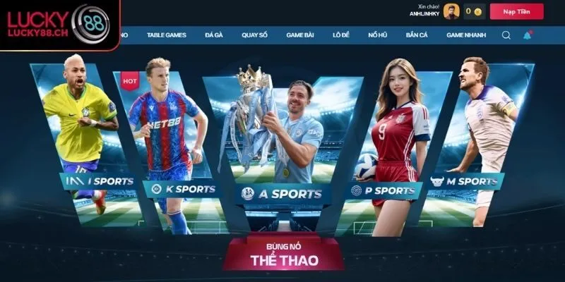 Giới thiệu cơ bản sảnh thể thao Lucky88